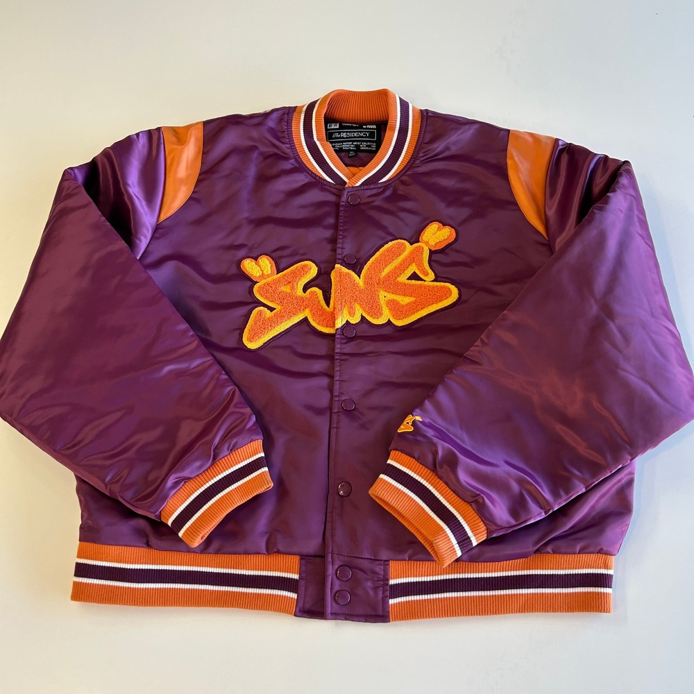 Bleacher Report NBA Phoenix Suns The Residency Satin Varsity Jacket (XL)